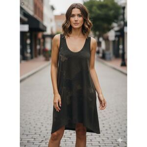 Camo Women's Asymmetric Eco-Jersey Racer Tank/dress Size small